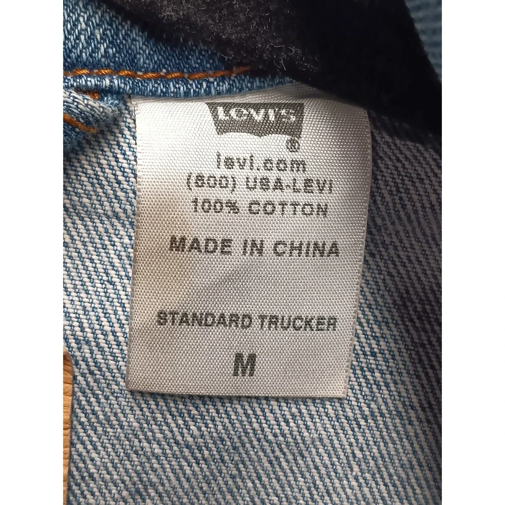 Levi's 70507 Standard Trucker Men's M Light Blue Denim Jacket - Picture 6 of 8